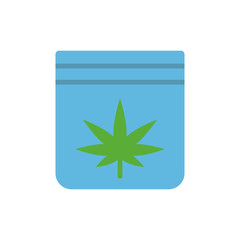 Marijuana package icon. Simple color vector elements of herbal drugs icons for ui and ux, website or mobile application