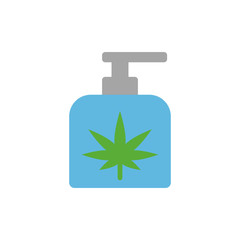 Marijuana soap icon. Simple color vector elements of herbal drugs icons for ui and ux, website or mobile application