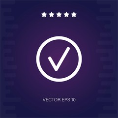 checked vector icon modern illustration
