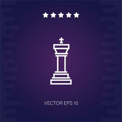 chess vector icon modern illustration