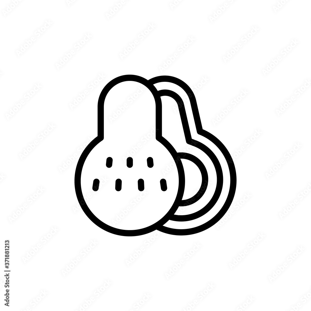 Poster avocado icon. simple line, outline vector elements of vegetarian food icons for ui and ux, website o