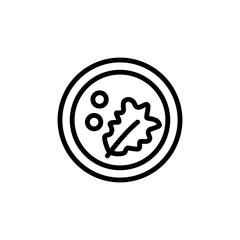 Vegetable greens icon. Simple line, outline vector elements of vegetarian food icons for ui and ux, website or mobile application