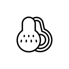 Avocado icon. Simple line, outline vector elements of vegetarian food icons for ui and ux, website or mobile application