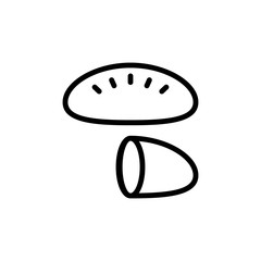 Sweet potato icon. Simple line, outline vector elements of vegetarian food icons for ui and ux, website or mobile application