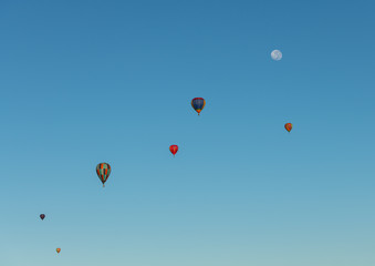 Hot air balloons.