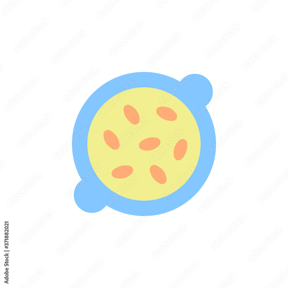 Poster seeds icon. simple color vector elements of vegetarian food icons for ui and ux, website or mobile a