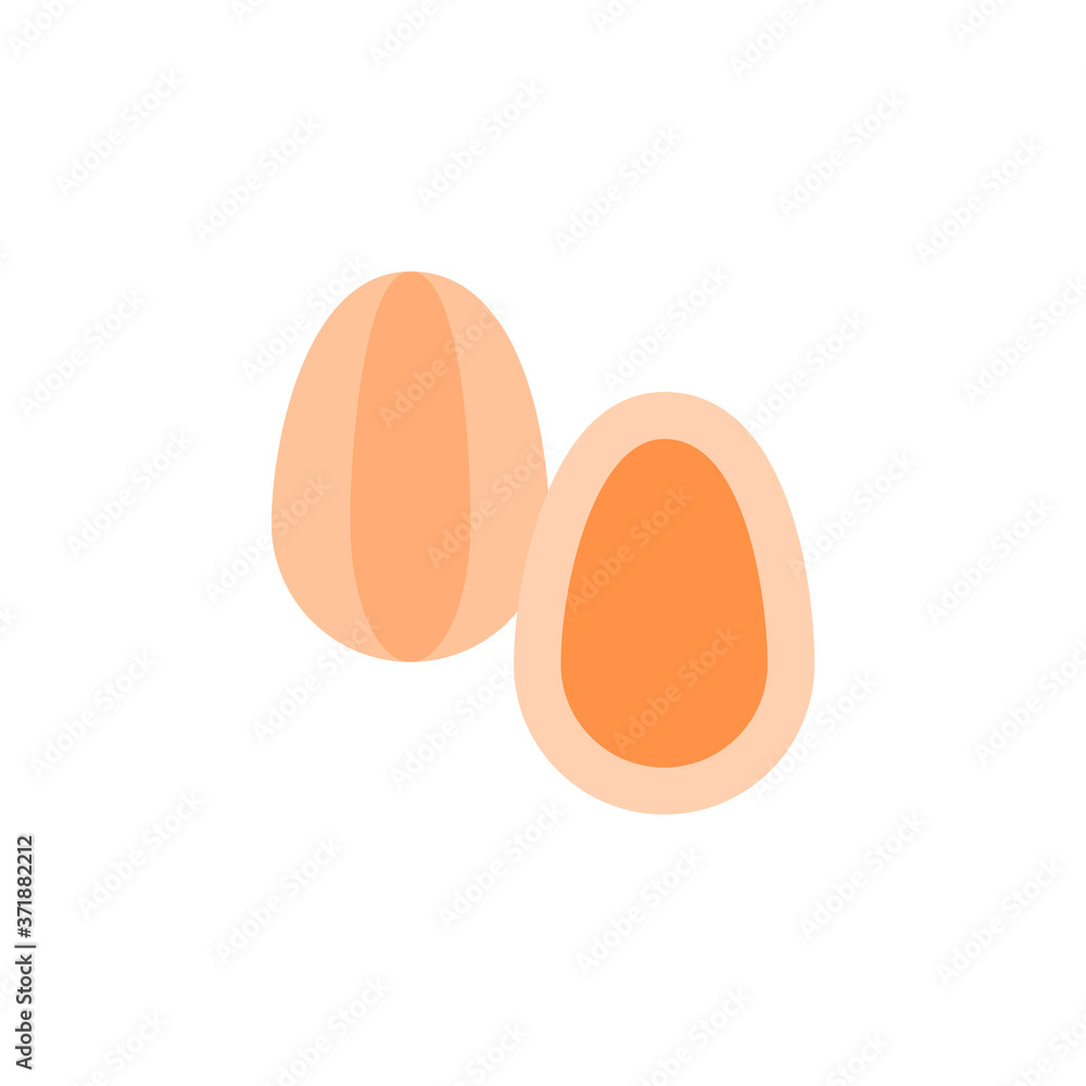 Poster almonds icon. simple color vector elements of vegetarian food icons for ui and ux, website or mobile