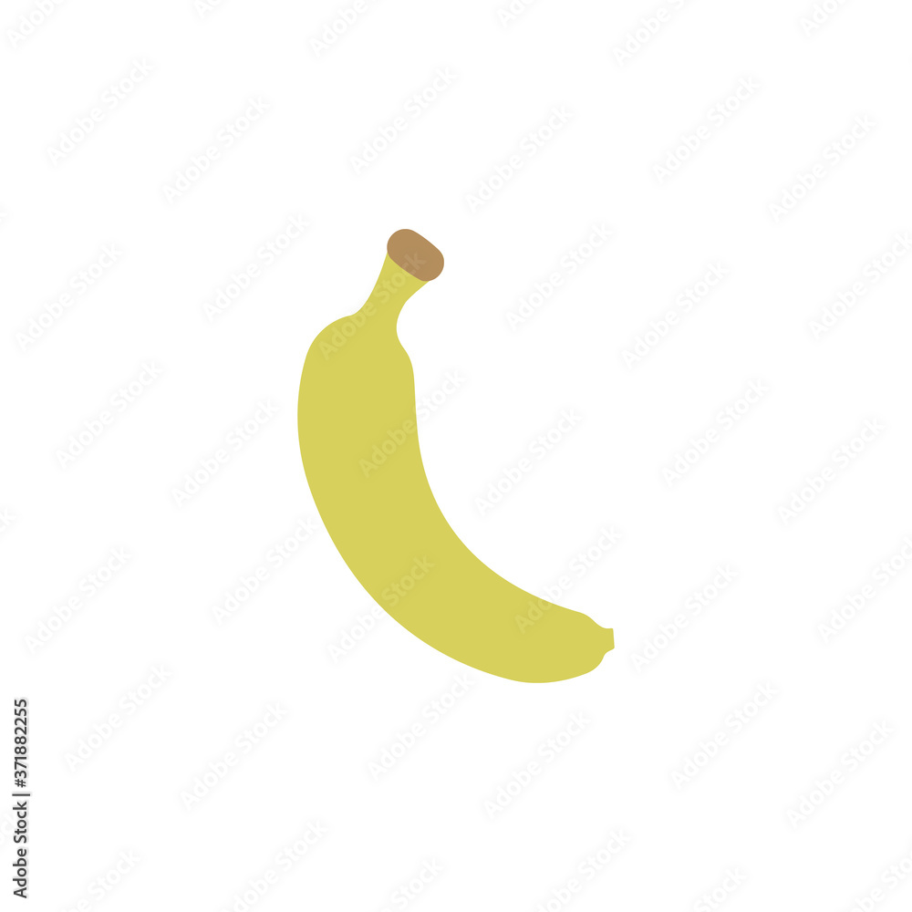 Poster banana icon. simple color vector elements of vegetarian food icons for ui and ux, website or mobile 