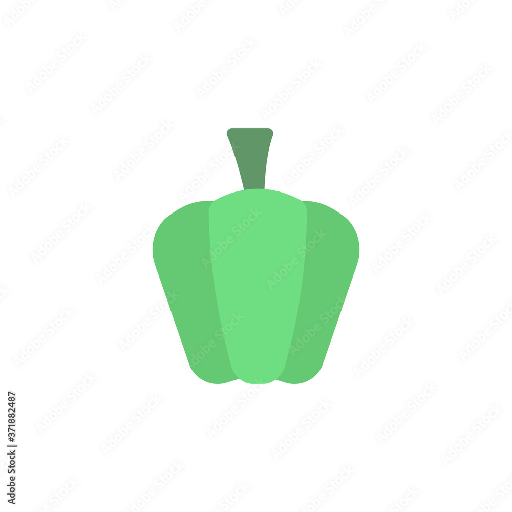 Poster pepper icon. simple color vector elements of vegetarian food icons for ui and ux, website or mobile 