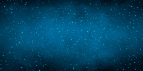 dark blue abstract saturated abstract background with stars and shine. Cosmic grunge background with sparkles