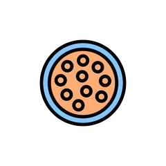 Lentils icon. Simple color with outline vector elements of vegetarian food icons for ui and ux, website or mobile application