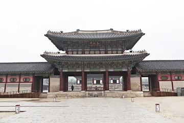 Obraz premium 한국 서울 경복궁 입니다
