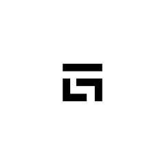 GT TG logo design template elements