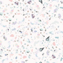 Terrazzo Texture Vector. Flooring Seamless Pattern