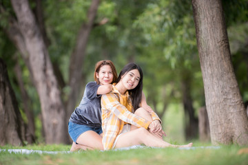 Portrait mother and child