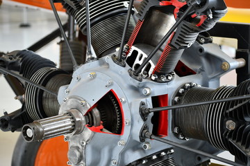 Rotary type aircraft engine.