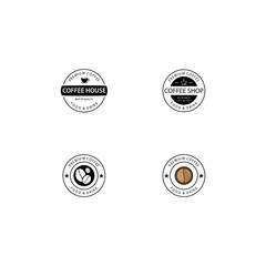 Coffee vintage logo template