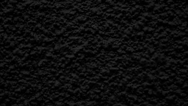 Black vesicular painted wall texture. Rough black oil color abstract decorative grunge background.