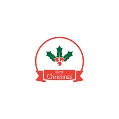 Merry Christmas logo template