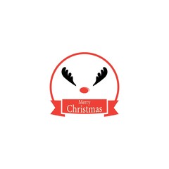 Merry Christmas logo template