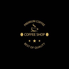 Fototapeta na wymiar Coffee vintage logo template