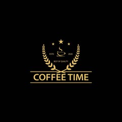 Coffee vintage logo template