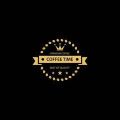 Coffee vintage logo template