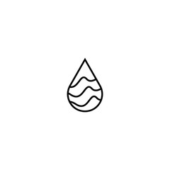 Drop logo vector icon