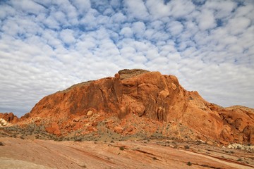 Rock formation in the Nevada desert