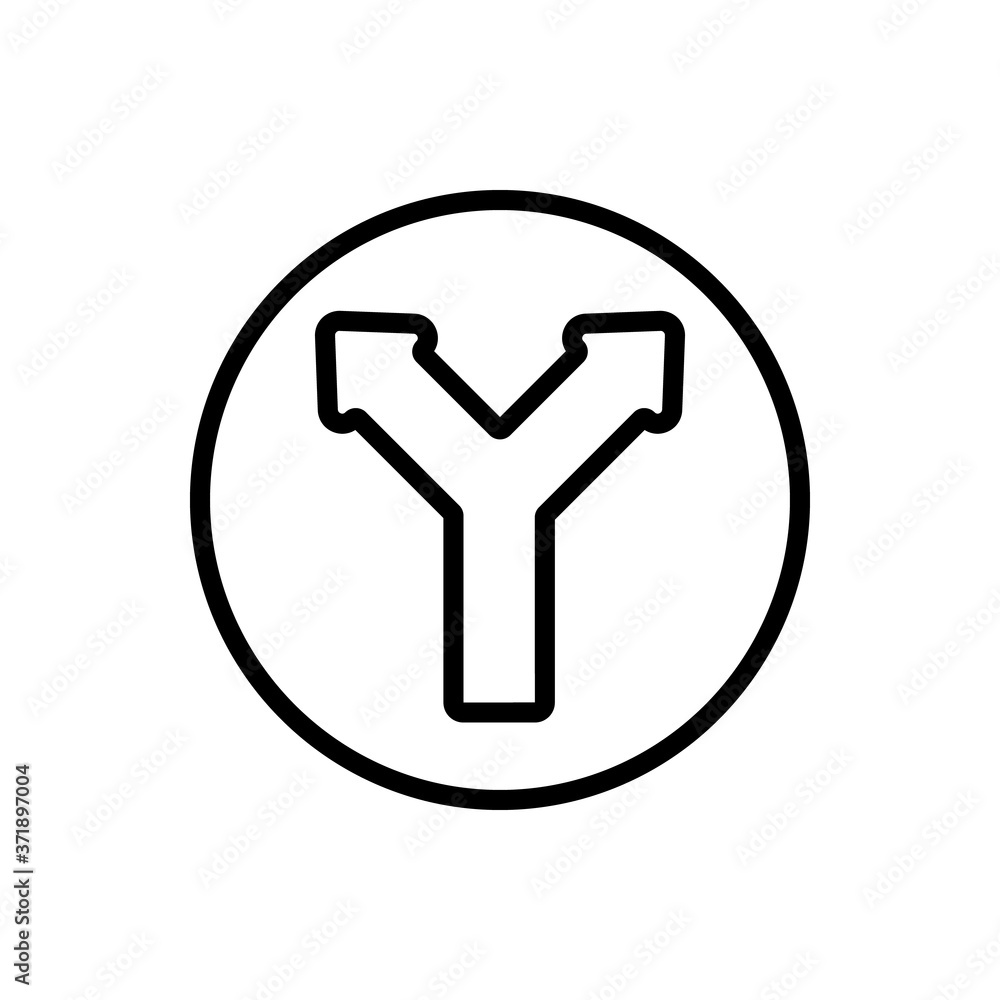 Poster arrow left and right icon. simple line, outline vector elements of pointer icons for ui and ux, webs