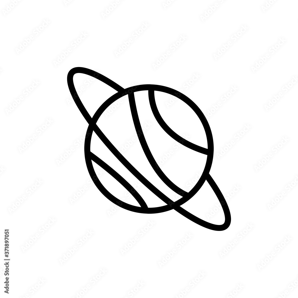 Aufkleber planet space icon. simple line, outline vector elements of esoteric icons for ui and ux, website or 