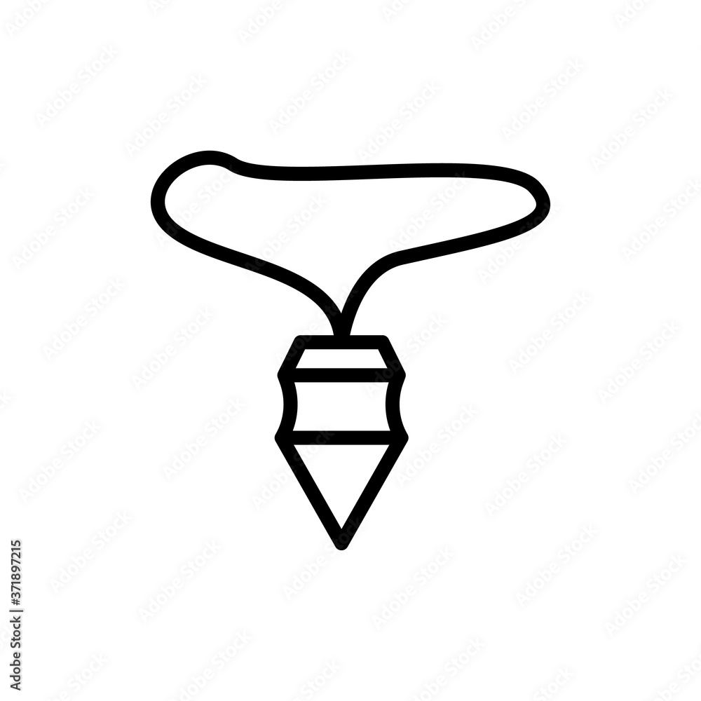 Aufkleber necklace diamond icon. simple line, outline vector elements of esoteric icons for ui and ux, website