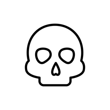 Skull head icon. Simple line, outline vector elements of esoteric icons for ui and ux, website or mobile application