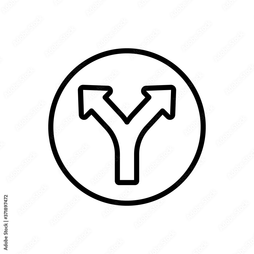 Poster arrow left and right icon. simple line, outline vector elements of pointer icons for ui and ux, webs