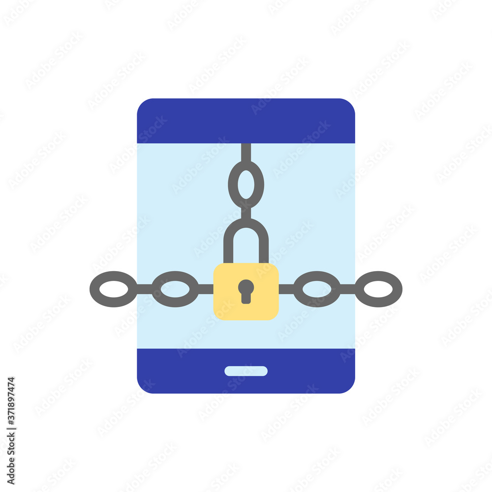 Poster phishing smartphone icon. simple color vector elements of hacks icons for ui and ux, website or mobi