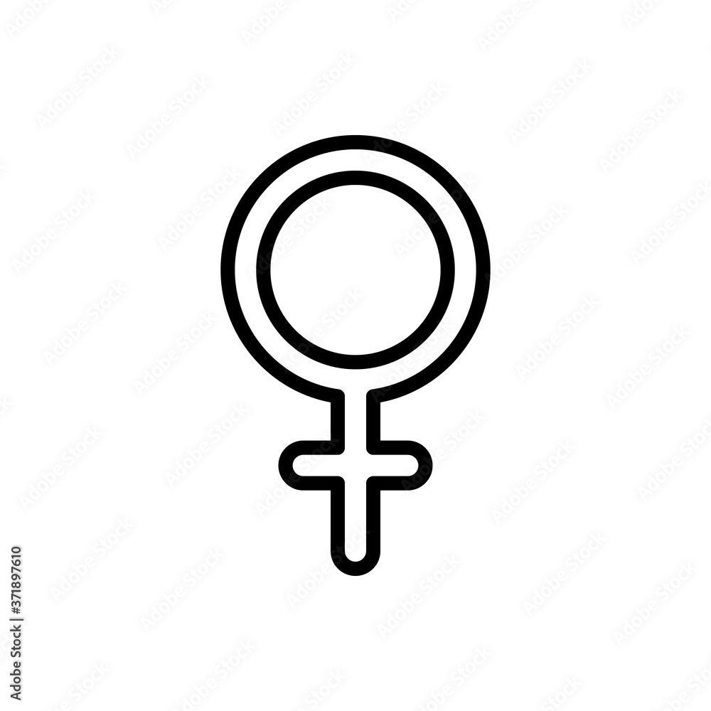 Poster symbol venus icon. simple line, outline vector elements of esoteric icons for ui and ux, website or 