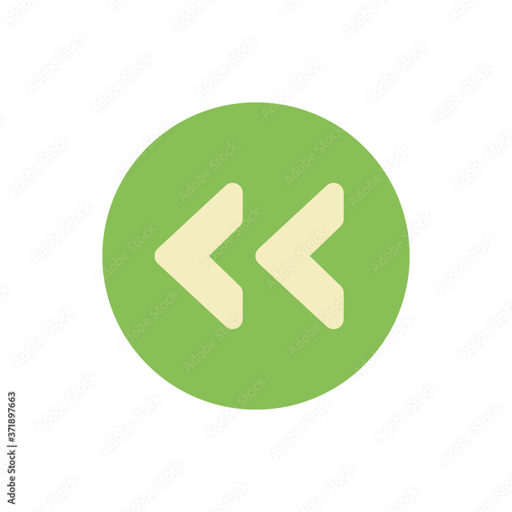 Poster arrow left icon. simple color vector elements of pointer icons for ui and ux, website or mobile appl