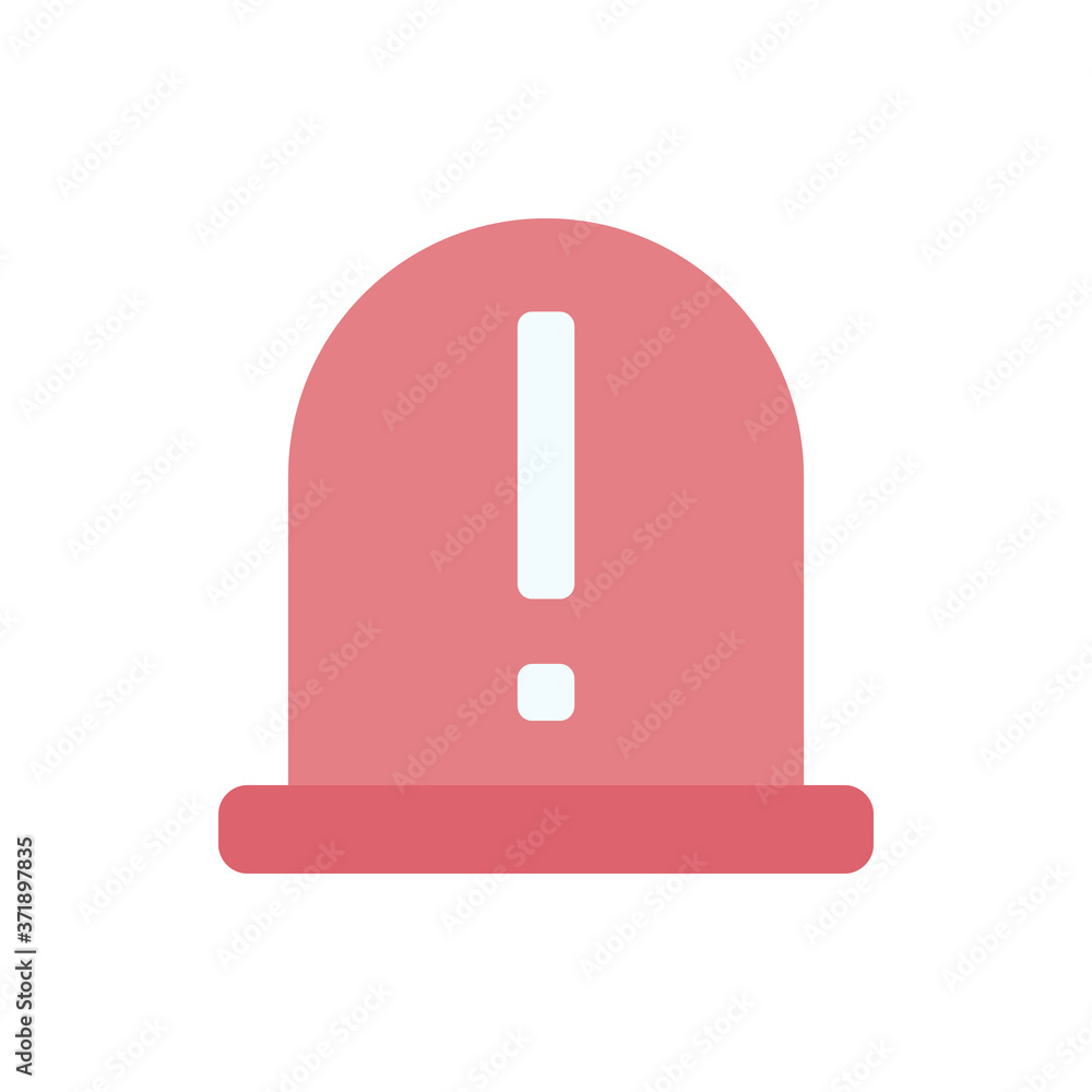 Poster siren cyber attack icon. simple color vector elements of hacks icons for ui and ux, website or mobil