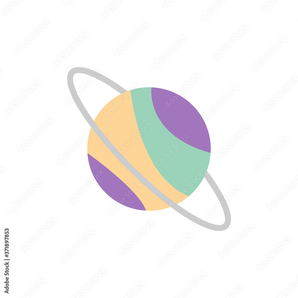 Poster planet space icon. simple color vector elements of esoteric icons for ui and ux, website or mobile a