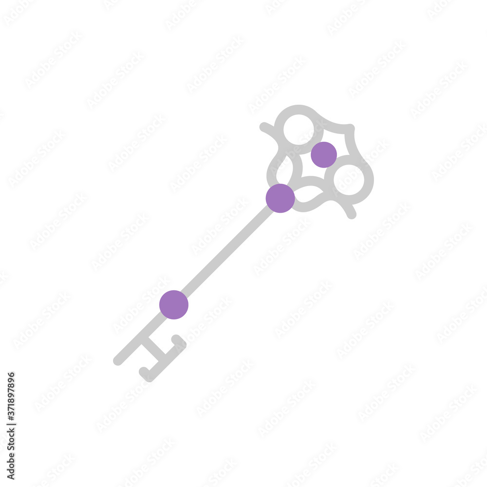 Poster key esoteric icon. simple color vector elements of esoteric icons for ui and ux, website or mobile a
