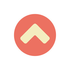 Arrow up icon. Simple color vector elements of pointer icons for ui and ux, website or mobile application