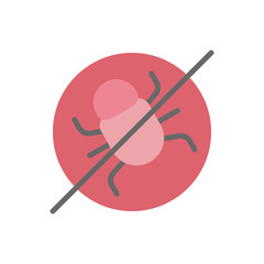 Bug cyber attack antivirus icon. Simple color vector elements of hacks icons for ui and ux, website or mobile application