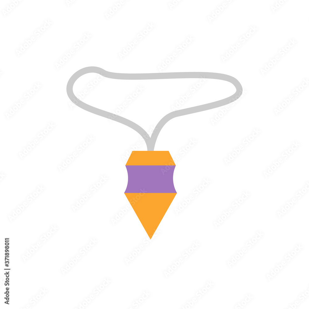 Poster necklace diamond icon. simple color vector elements of esoteric icons for ui and ux, website or mobi