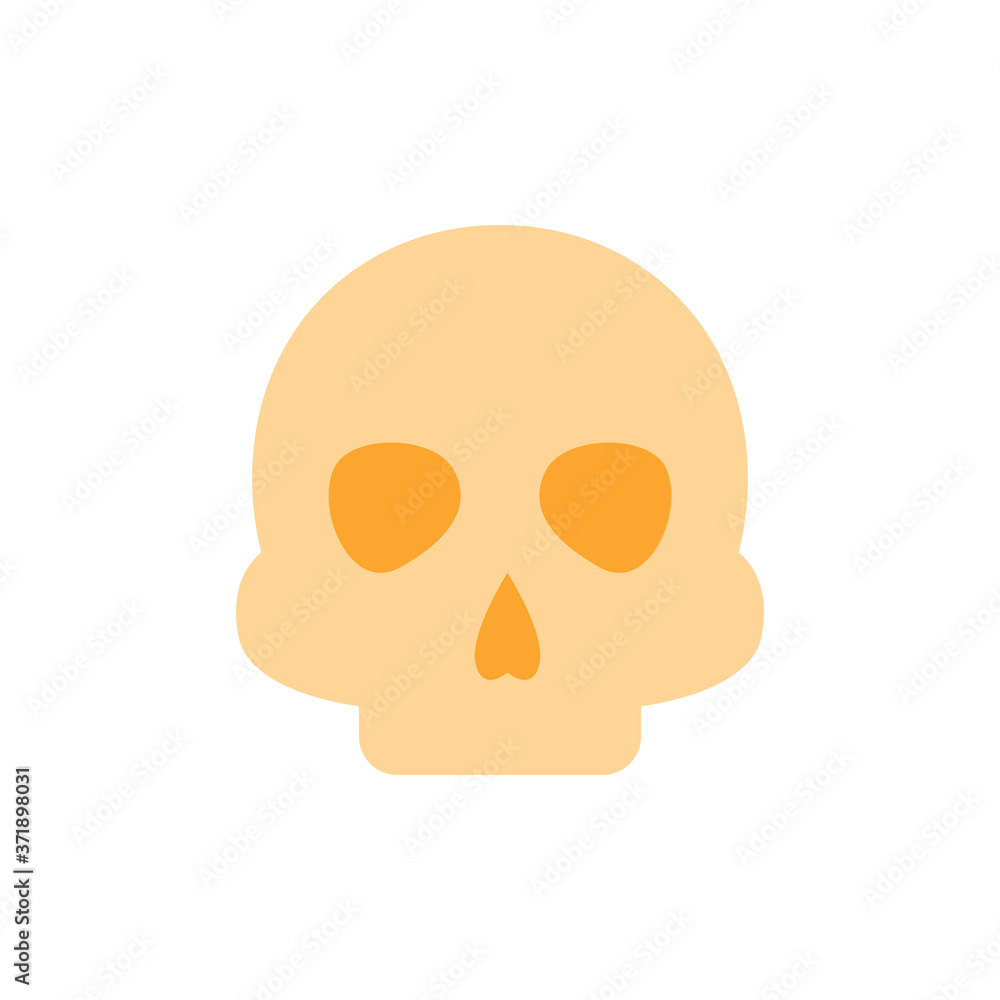 Poster skull head icon. simple color vector elements of esoteric icons for ui and ux, website or mobile app