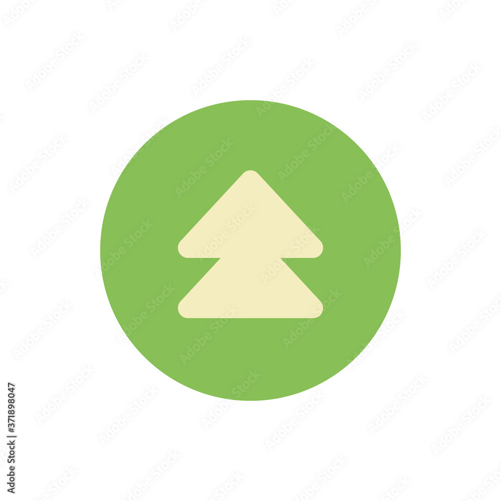 Poster arrow up icon. simple color vector elements of pointer icons for ui and ux, website or mobile applic