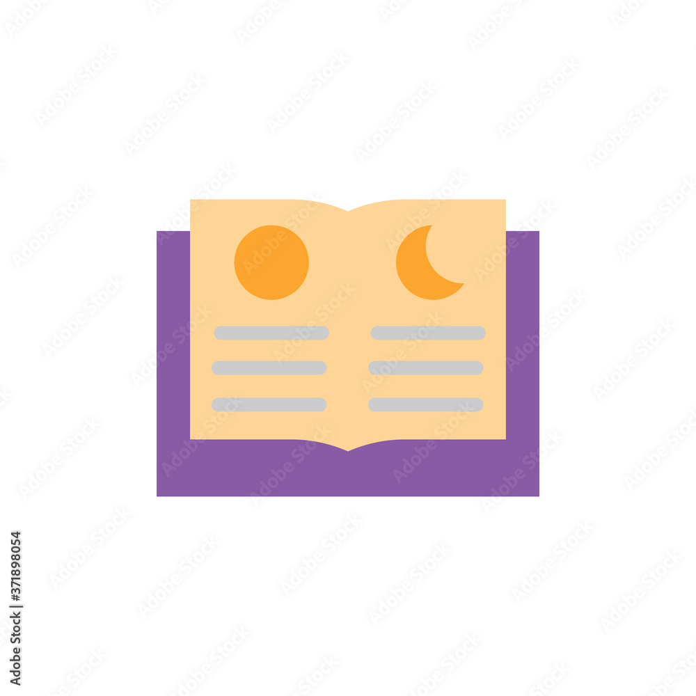 Poster book astrology icon. simple color vector elements of esoteric icons for ui and ux, website or mobile