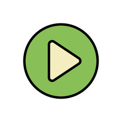 Arrow right icon. Simple color with outline vector elements of pointer icons for ui and ux, website or mobile application