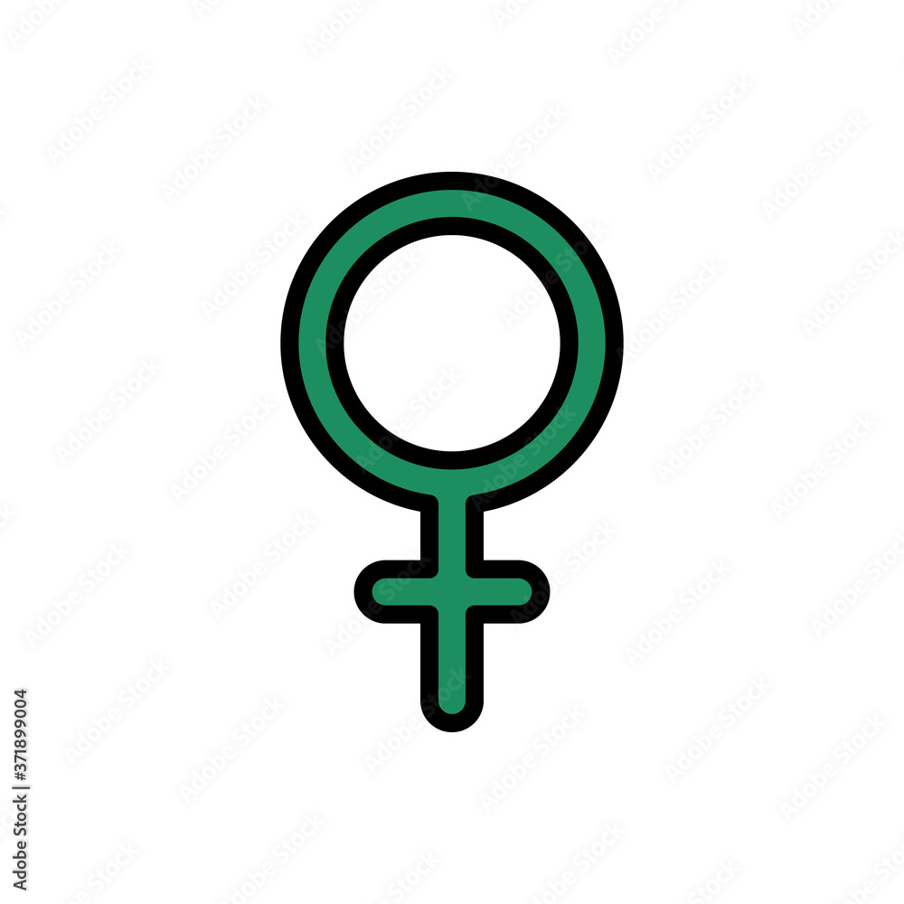 Aufkleber symbol venus icon. simple color with outline vector elements of esoteric icons for ui and ux, websit