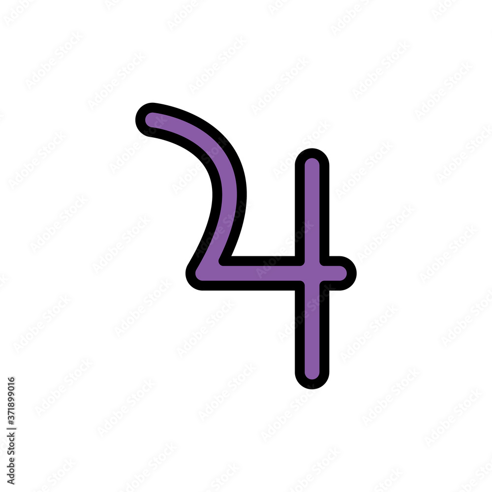 Aufkleber symbol jupiter icon. simple color with outline vector elements of esoteric icons for ui and ux, webs
