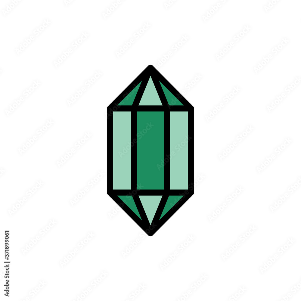 Poster diamond esoteric icon. simple color with outline vector elements of esoteric icons for ui and ux, we